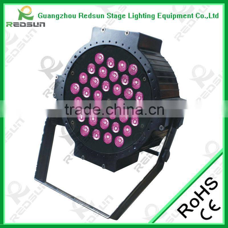 Lowest price !!!High quality Elation Design 36pcs3W RGB +amber Tri Par Can Flat Light