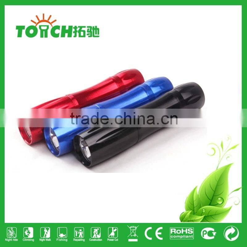 Mini Portable Aluminum alloy Slim 1.5v AA Battery led lamp Waterproof Torch Flashlight Emergency Use and Promotion Use TL-3052