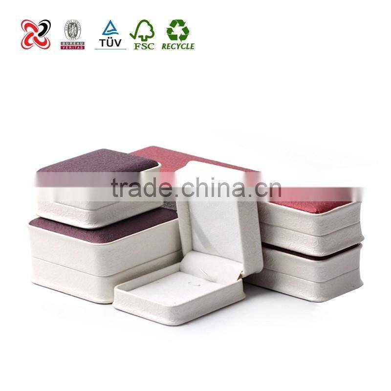 High Quality PU Leather Jewelry Pendant Box/Small PU Jewellery Case Packaging