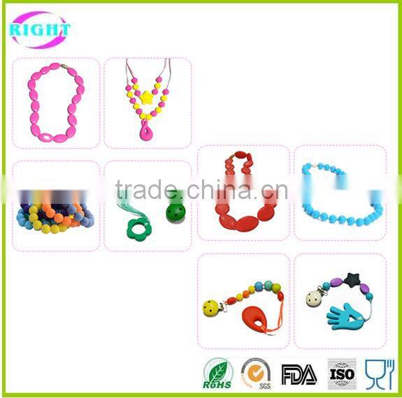loose silicone beads for teething with FDA approval
