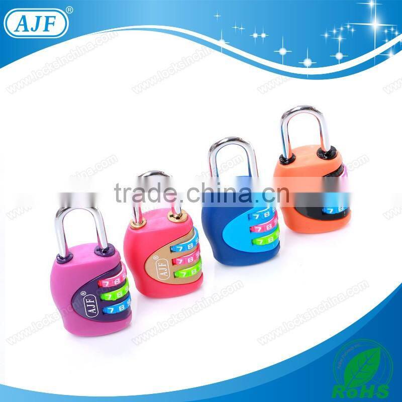 AJF new arrival fashion modeling 3 digits colorful butterfly shape newest unique padlock