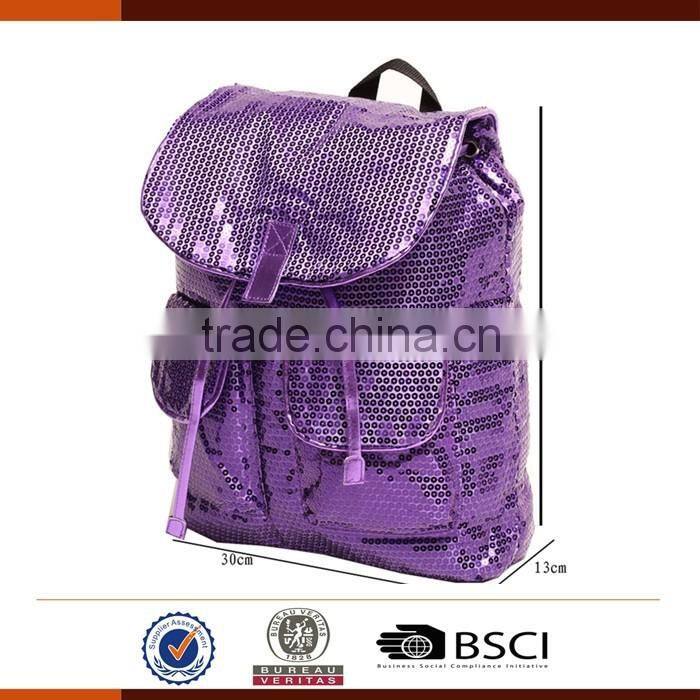Fashion Sequin School Backpack Bag for Girls