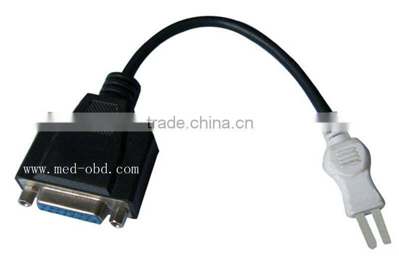 OBD2 cable OBD2 Interface DB15PF to 2PM for Citroen