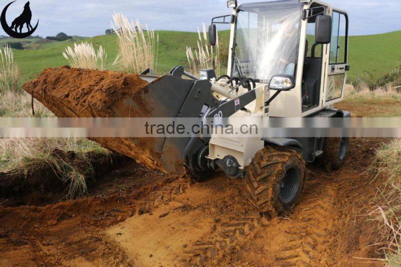 HOT sale ZL08 with enlarged cabin mini loader with 4 in 1 bucket