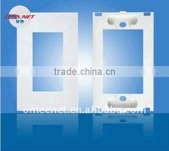 1Gang Decorative Wall Plate PC Material Without Screw On The Cover