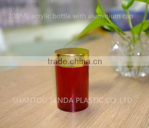 plastic pill bottles for sale, acrylic plastic bottle 100ml transparent, transparent bottle