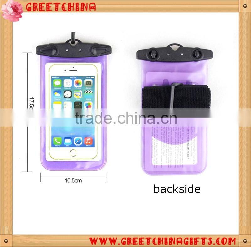Universe waterproof Underwater dust-proof cellphone bag pouch pack cover case for cell phone Screen Touch Bag with strap