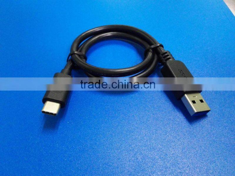 black usb 3.1 c to am cable