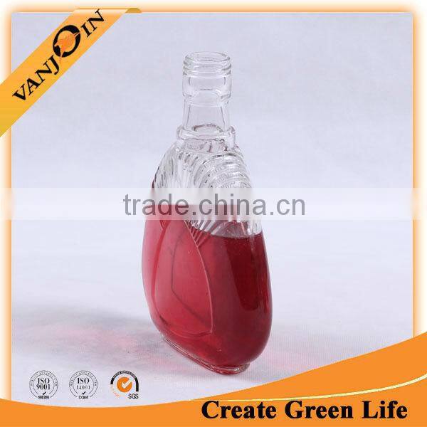 250ml clear fashion whisky glass bottle