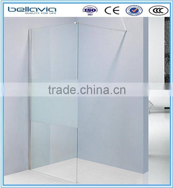 European popular design frost glass walk in shower