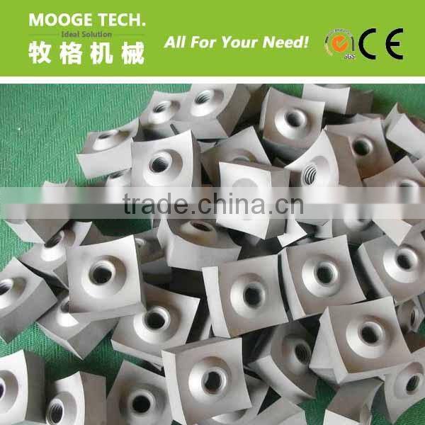 waste wood block shredder machine