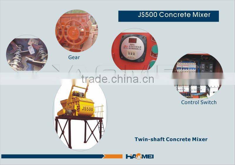 JS500 mezcladora de hormigon de alta confiable