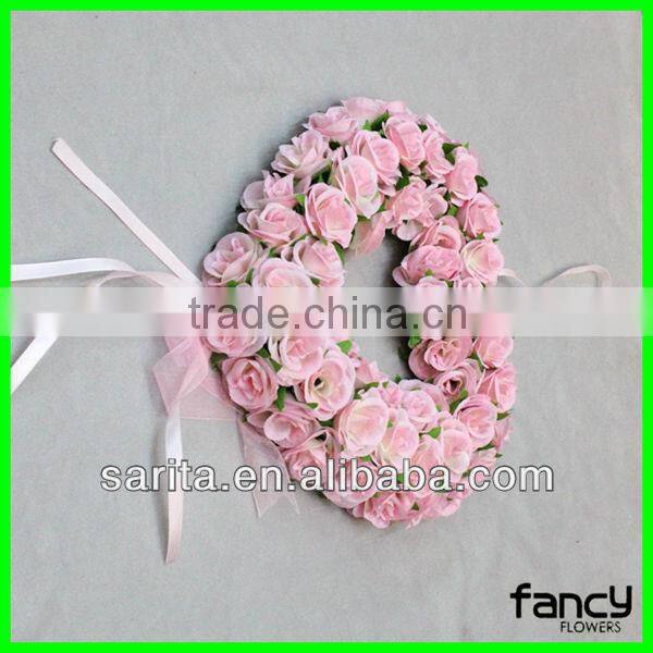 new style heart shape artificial wedding garland for decoration