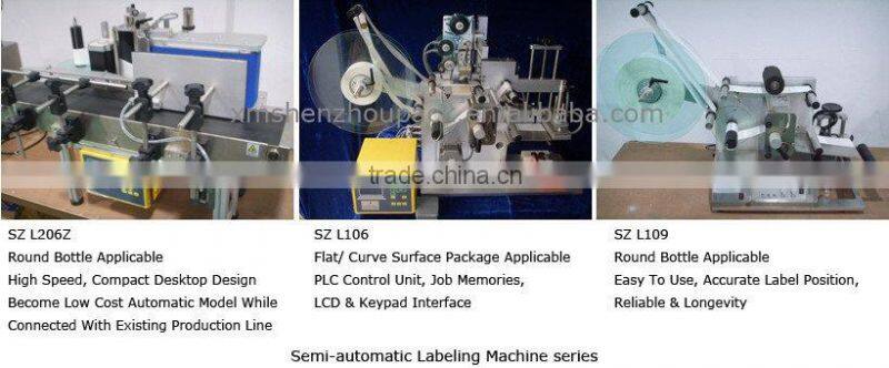 Semiautomatic Labeling Machine for Pressure Sensitive Adhesive Sticker