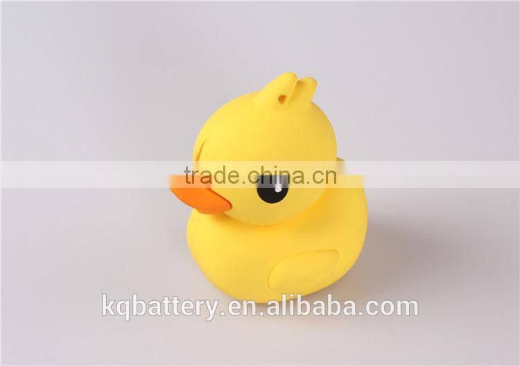 Cute Yellow Duck Design Portable Power Bank Charger