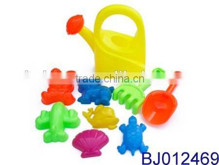 New hot selling kids toy funny plastic beach toy with barrow and shape mold