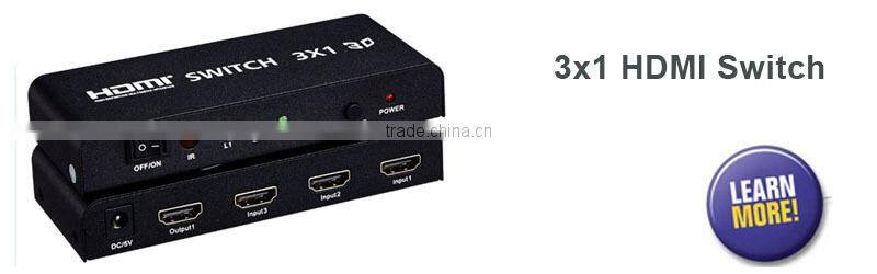 Vision 1.5FT 1080p 3D 3x1 pigtail HDMI switch