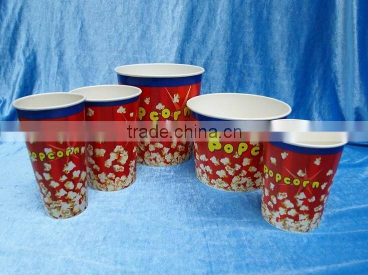 46oz disposable paper popcorn cup container for food packing
