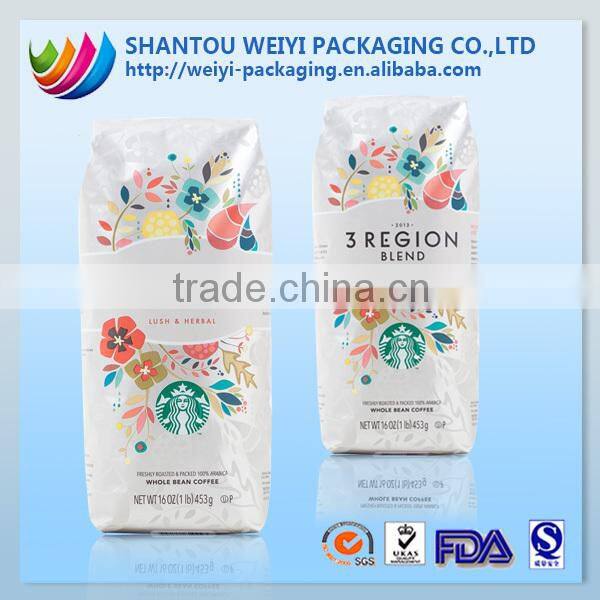 Clear Window bleached kraft paper Tin Tie bag with square bottom