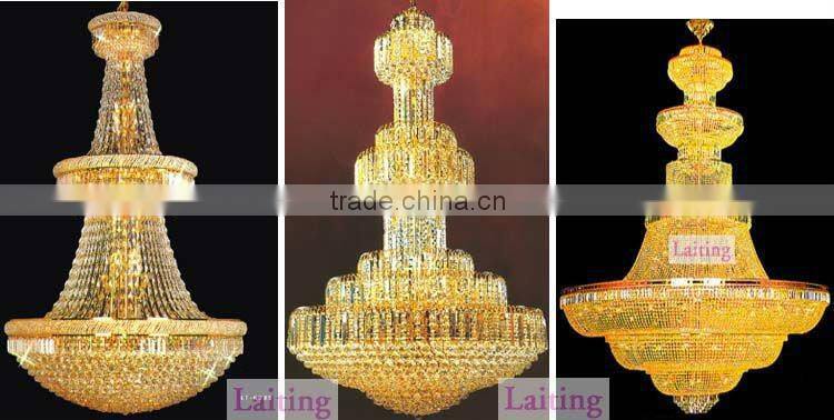 big crystal hanging light