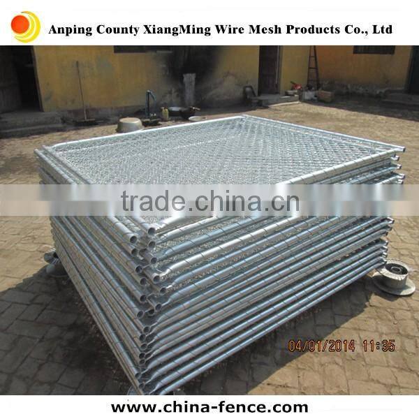 No-dig galvanized metal temporary chain link fence for America supplier