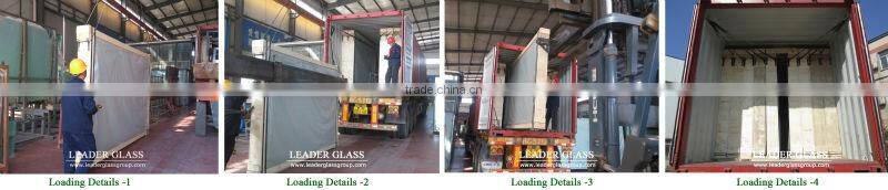 10mm Blue patterned glass