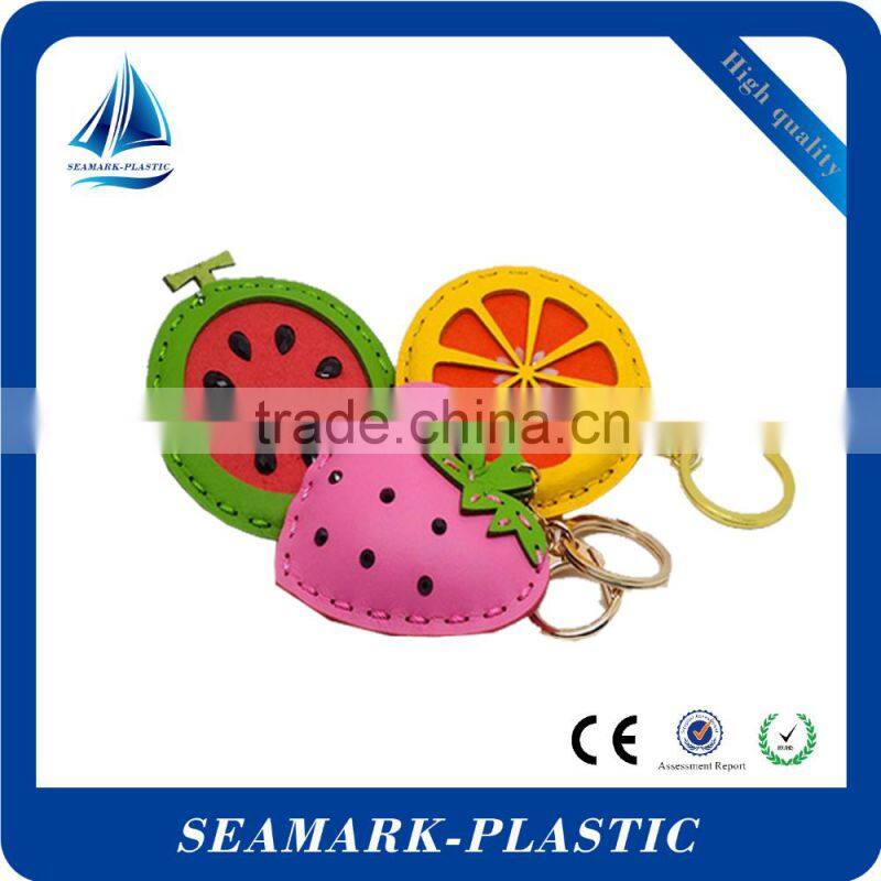 2016 custom made leather keychains pu keychain engraved leather keychain