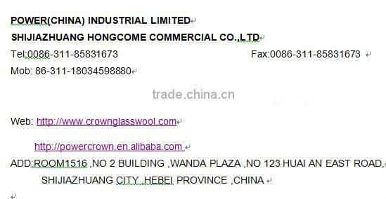 High temperature glass wool felt noise reduction material