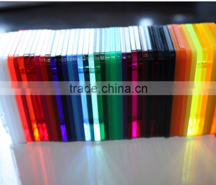 clear and color acrylic board