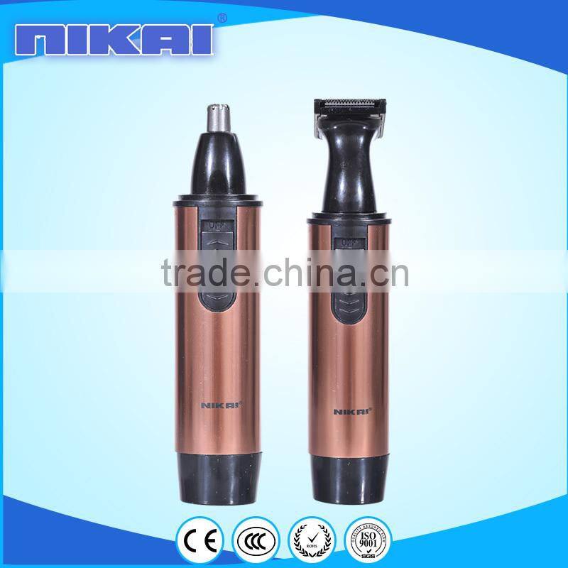 High quality 2 in 1 manual nose hair trimmer corded NK-2020