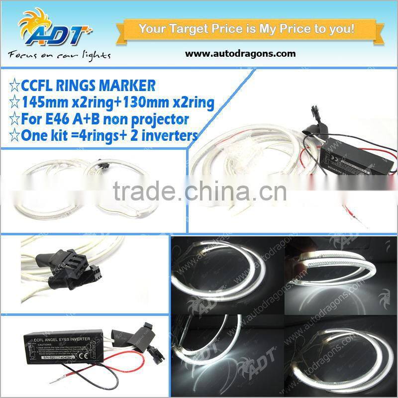 4 x CCFL Angel Eye Halo Rings Kit for BMW E36 3 E38 7 E39 5 E46 3