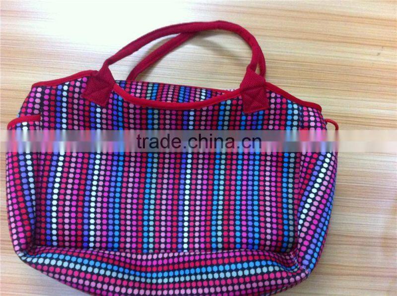 fashion waterproof neoprene tote big bag for girls,shopping bag