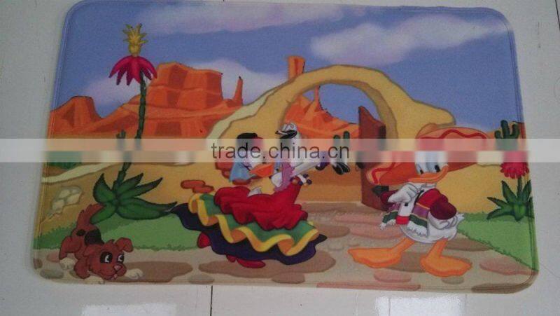 Animal design beautiful soft commercial thick mat