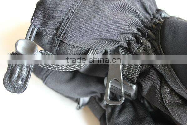 fingerless ski gloves in snow