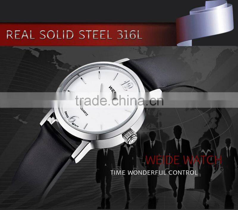 WEIDE 2015 Newest Popular Leather Lady Vogue Watch