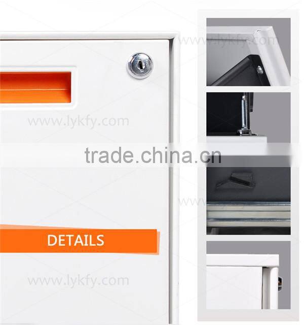 Kefeiya high gloss 2 drawer pedestal file cabinets