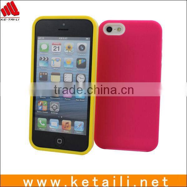 Double color design for iphone 5 cover