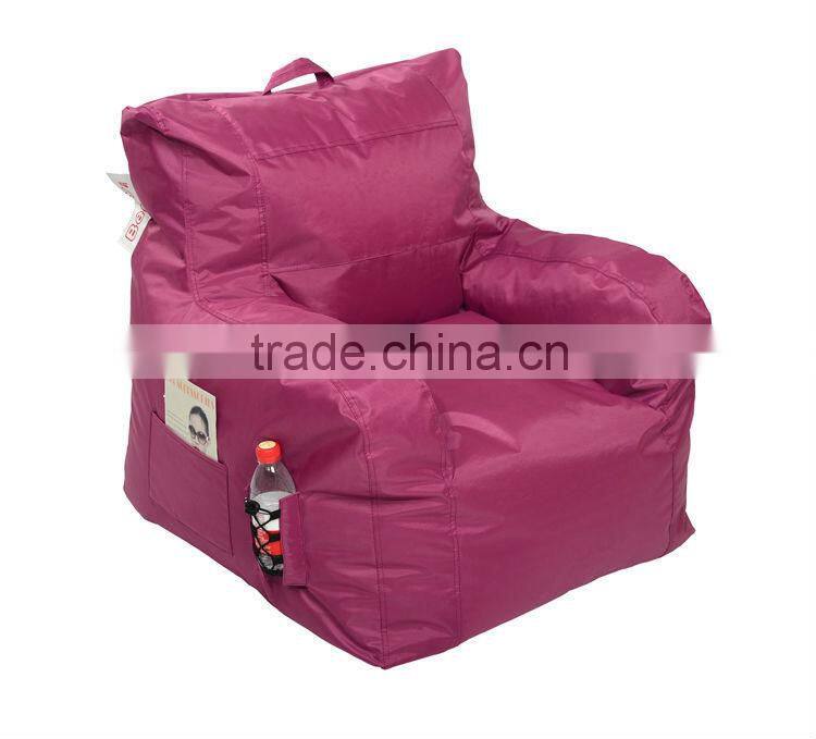 Solid Color Polyester Oxford Material Bean Bag Arms Sofa Chair