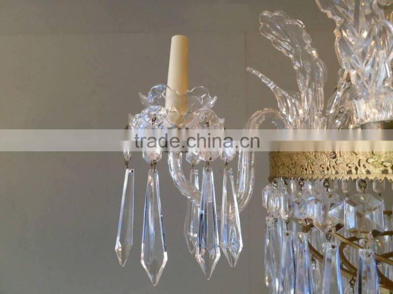 530-6 Empire Style Waterford Crystal Chandelier