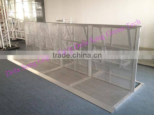 BR-DS003 aluminum alloy mojo crowd barrier for concert