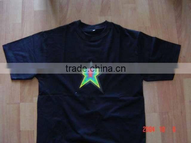 EL Flashing T-shirt(Five Cape stars)