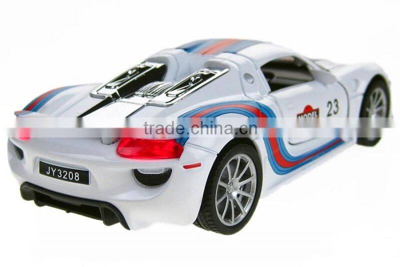 1:32scale open door car toy with sounds and lights