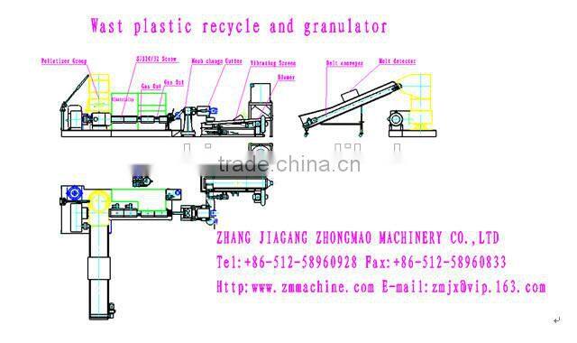 zhongmao machine PP PE pelletizer line