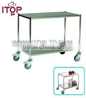 two-layer tea trolley