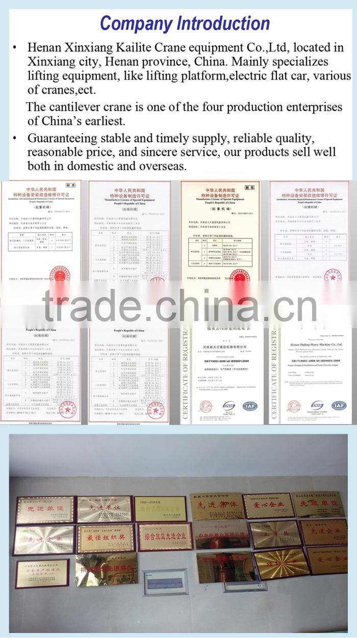 High quality double beam maintenance gantry crane