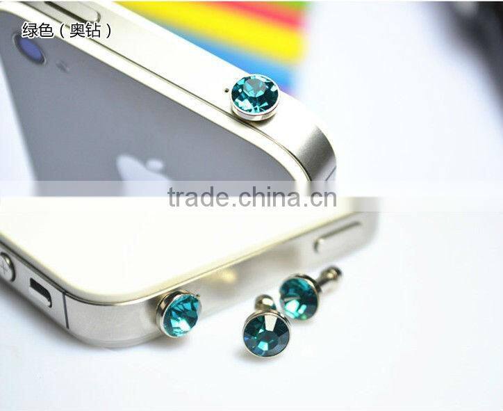 New Fashion Crystal Dust Plug For Mobile Phones