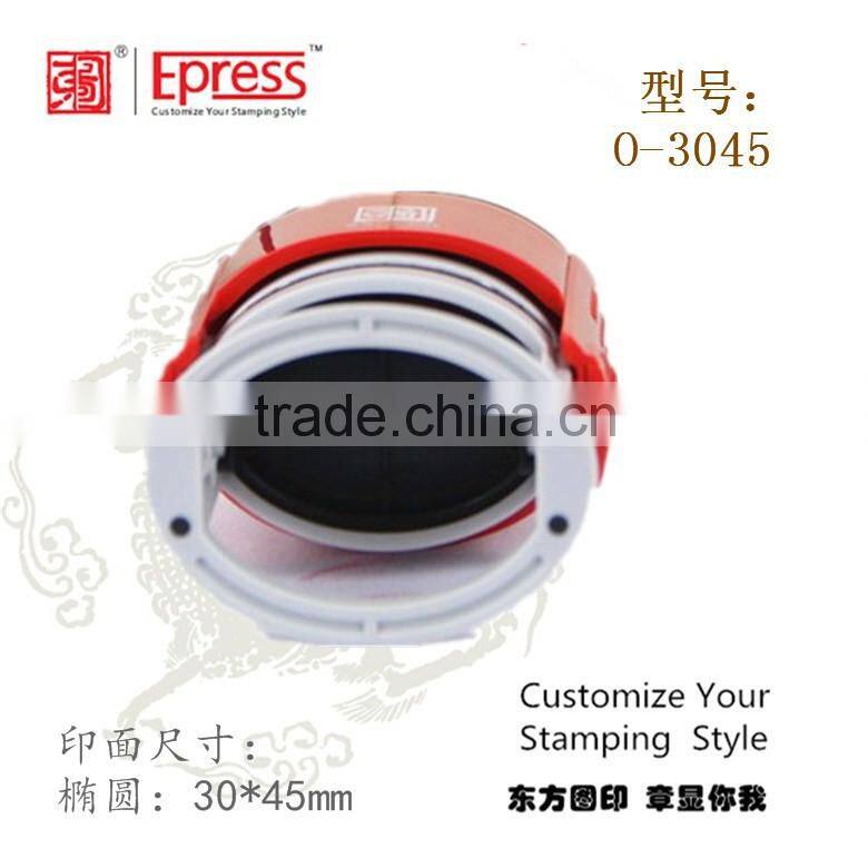 Self Inking Stamps (Oval Size:30x45mm, Red BODY)