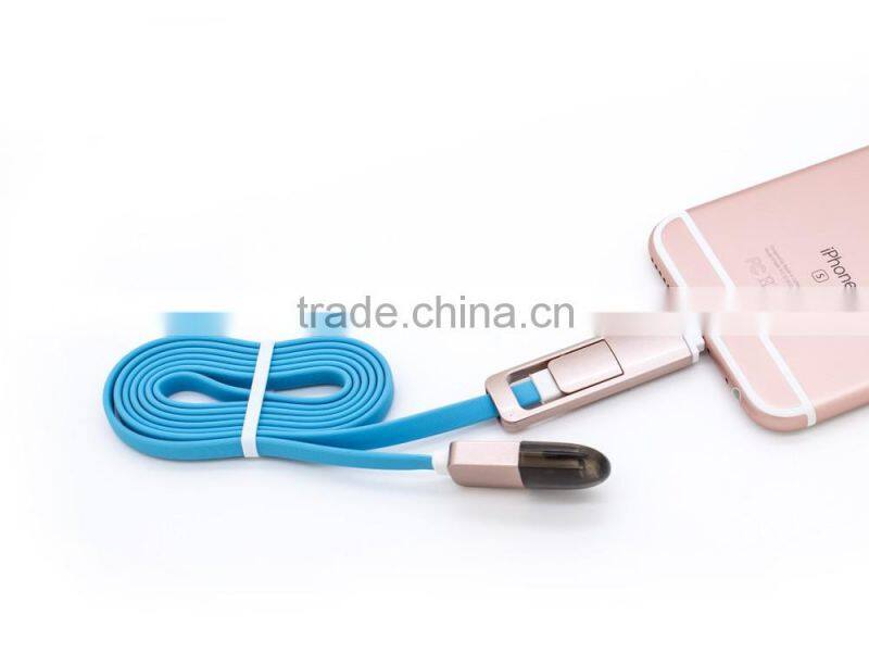 2 in 1 usb data cable sync charger for iphone 6/android micro date cable Cord