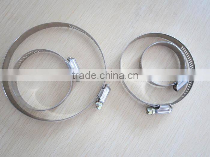 Hose clamp with butterfly