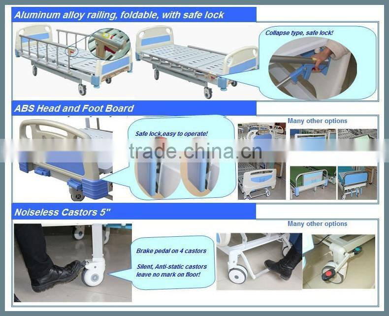 NFBS17 Hospital furniture Two function manual hospital beds